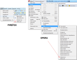 Mechanizm obsługi alternatywnych arkuszy stylów w przeglądarce Firefox i Opera