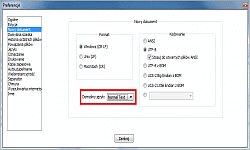 Notepad++ - kontrola domyślnego języka dla nowego dokumentu w oknie Preferencje