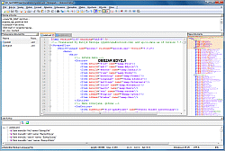  Notepad++ - główne okno programu w trybie standardowego wyświetlania z zaznaczonym Obszarem edycji