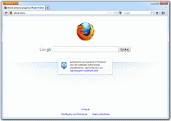 Firefox 4 - domyślny widok interfejsu przeglądarki