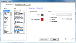 Notepad++ - styl Find Mark Style w oknie Konfigurator stylów odpowiedzialny za wygląd oznaczeń