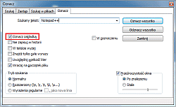 Notepad++ - hurtowe dodawanie zakładek przy użyciu okna Oznacz