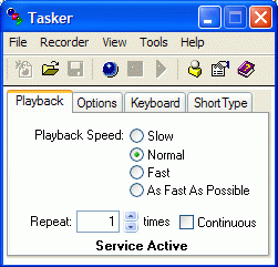 Tasker - zakładka Playback
