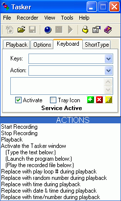Tasker - zakładka Keyboard